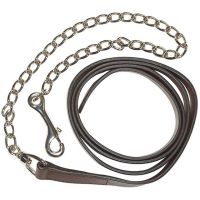 Billy Royal® Leather Lead with Chrome Chain