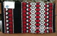 Western Wool Show Saddle Blanket-Custom-34"x40"-Black-Fuchsia-Pink-Gray-Metallic