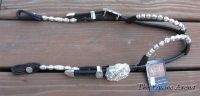 SS Silver Show Headstall - Hexagon Barrels and Ferrules