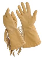 Leather Fringed Frontier Gloves - Women's - S/M or M/L