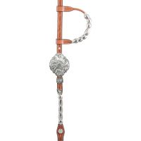 Double S Silver Ferrule Show Headstall with Silver Barrels