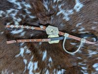 Silver Show Headstall - Silver Tube Ear - Crystal Cheek Buckles