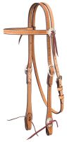 Royal King Basket Stamp Browband Headstall with Silver Hardware