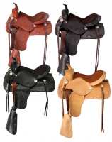 12" Classic Western Leather Pony Saddle Pkg