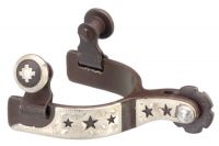 My First Spurs Antqued Brown Iron and Silver Stars