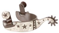 Western Spurs - Brown Iron and Silver Stars Cutouts