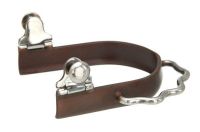 Kelly Silver Star Antique Brown Sidewinder Bumper Spurs