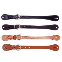 Western Leather Narrow Spur Straps