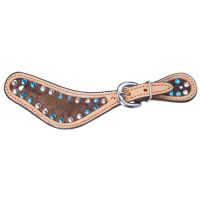Women Spur Straps -  Hair-On with Crystal Accents