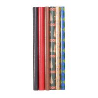 6 Pack Holiday Horse Wrapping Paper Assortment