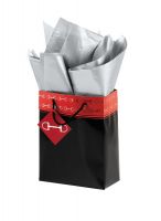 Snaffle Bit Gift Bag - Measures 7 7/8" x 9 3/4" x 4 1/2".