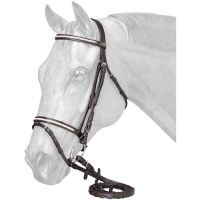 Braided Show Figure-Eight English Bridle and Reins