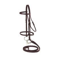 Draft Horse Leather English Snaffle Bridle and Reins
