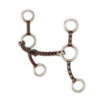 Antique Brown Jr. Cowhorse Twisted Wire Snaffle