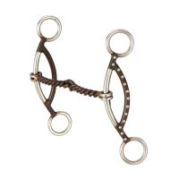 Antique Brown "H" Twisted Wire Gag Snaffle