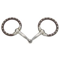 Miniature Offset Dee with Dots Snaffle  3 1/2"
