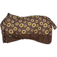 Tough 1 1200D Pony Sunflower Print Turnout Blanket with Snuggit - 51" to 66"