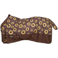 Tough 1 1200D Sunflower Print Turnout Sheet with Snuggit