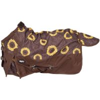 Tough 1 Mini 1200D Sunflower Print Turnout Sheet with Snuggit