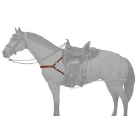 Royal King Mule 4-Point Leather Breastcollar