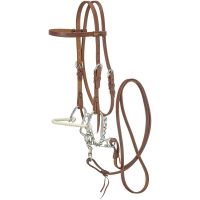 Royal King Browband Bridle Set with Rope Nose Hackamore
