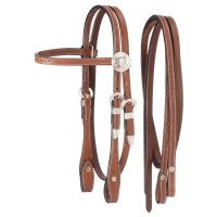 King Series Miniature Silver Browband Headstall with Reins