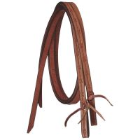 Tough1 8ft Barbed Wire Tooled Split Reins