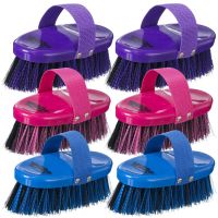 Tough1 Comfort Grip Angled Medium and Soft Bristle Brush - 6 Pack