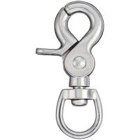 1/2" Oval Eye Swivel Scissor Snap NP