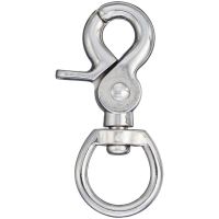 3/4" Oval Eye Swivel Scissor Snap NP