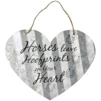 Corrugated Metal Heart Sign 5"