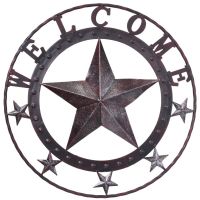Small Welcome Star With Glitter Finish