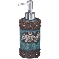 Horse Head and Blue Leather Soap Pump