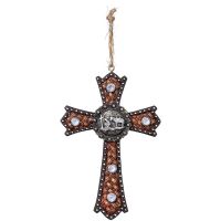 Praying Cowboy Cross Ornament