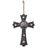 Star Concho Cross Ornament