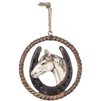 Round Horse/Horseshoe Ornament